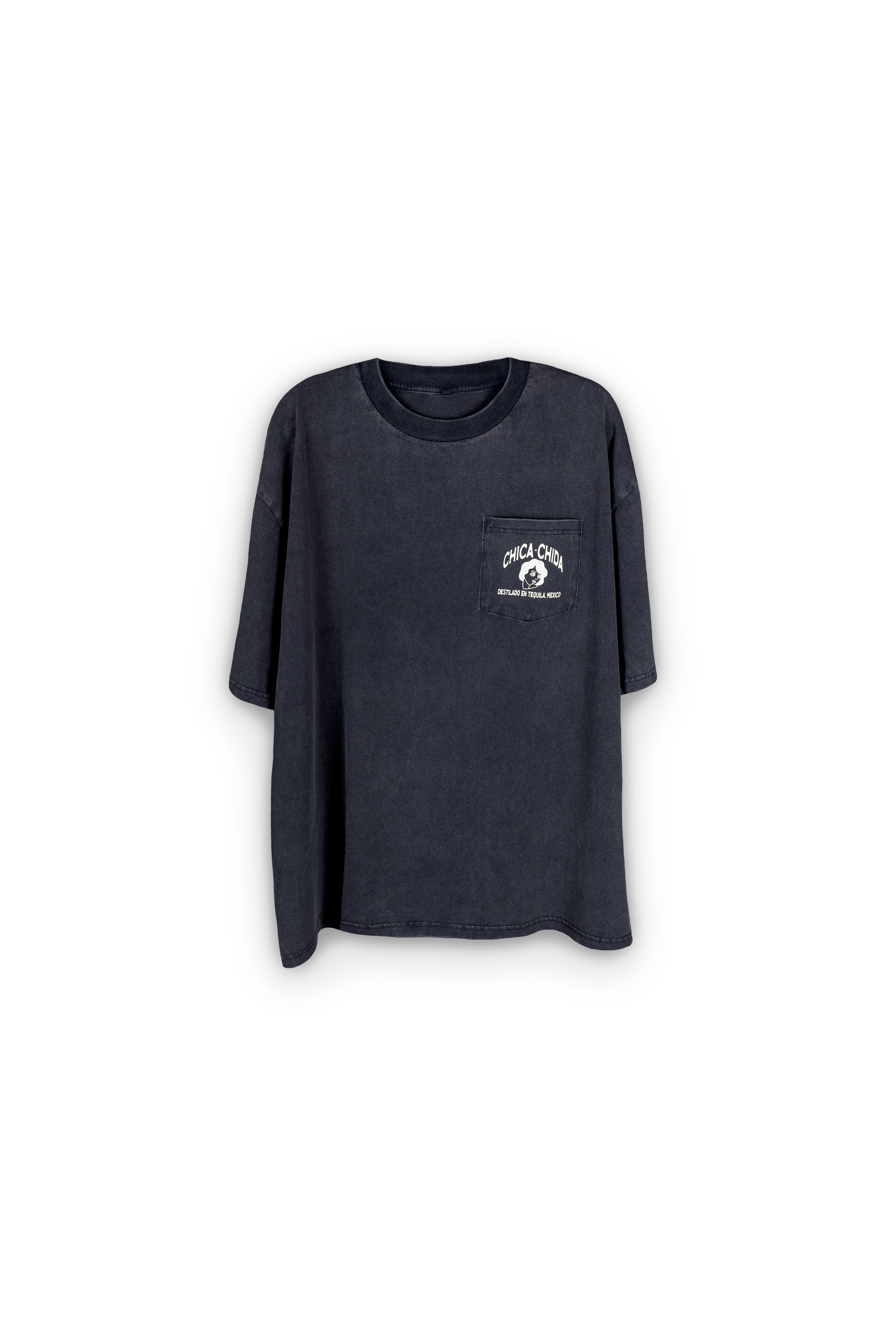 Chica-Chica Boxy Pocket T-Shirt (Vintage Black)